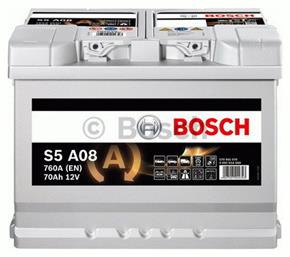 Bosch Μπαταρία Αυτοκινήτου S5A08 με Χωρητικότητα 70Ah και CCA 760A Start/Stop από το Saveltrade