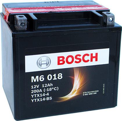 Bosch M6018 Μπαταρία Μοτοσυκλέτας YTX14-BS 200A με Χωρητικότητα 12Ah