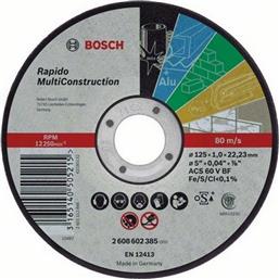 Bosch Δίσκος Κοπής Πολλαπλών Εφαρμογών Rapido 115x1mm 2608602384 1τμχ από το Esmarket