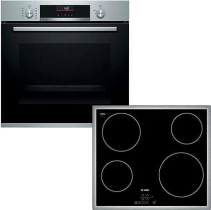 Bosch HBA5360S0 + PKE645B17E Φούρνος άνω Πάγκου 71lt με Εστίες Κεραμικές από το Elektrostore24