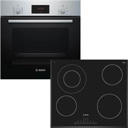 Bosch HBF134YS1 + PKF651FP1E Φούρνος άνω Πάγκου 66lt με Εστίες Κεραμικές από το Elektrostore24
