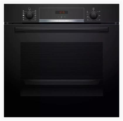 Bosch Hqa534eb3 Εντοιχιζόμενος Φούρνος 71 Lt Ecoclean Push Buttons A+ Μαύρος