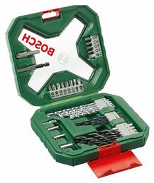 Bosch X-Line Σετ 34 σε Κασετίνα Τρυπάνια HSS για Δομικά Υλικά, Μέταλλο, Ξύλο, Γυαλί και Πλακίδια