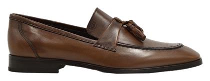 Boss Shoes Δερμάτινα Ανδρικά Loafers σε Καφέ Χρώμα από το Silenzio