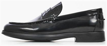 Boss Shoes Δερμάτινα Ανδρικά Loafers σε Μαύρο Χρώμα από το Silenzio