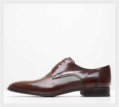 Boss Shoes Δερμάτινα Ανδρικά Σκαρπίνια Cognac Spazz Point