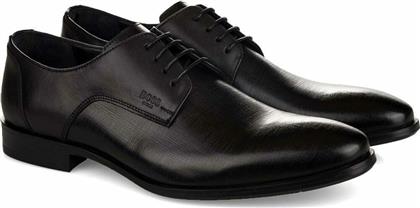 Boss Shoes Glamour Δερμάτινα Ανδρικά Σκαρπίνια Μαύρα από το Troumpoukis