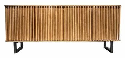 Μπουφές από Μασίφ Ξύλο & Μέταλλο Φυσικό 200x40x82cm