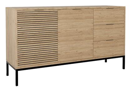 Μπουφές Leodrif Ξύλινος Oak-Μαύρο 140x40x80cm