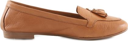 Boxer Δερμάτινα Γυναικεία Loafers σε Ταμπά Χρώμα από το Z-mall