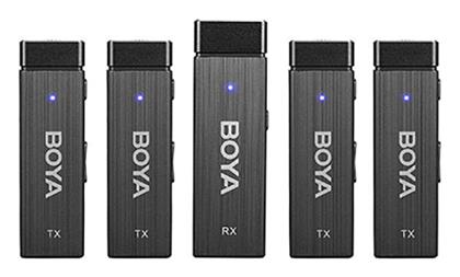 Boya BY-W4 Ultracompact 2.4GHz Four-Channel System Ασύρματο για Κινητό Πέτου