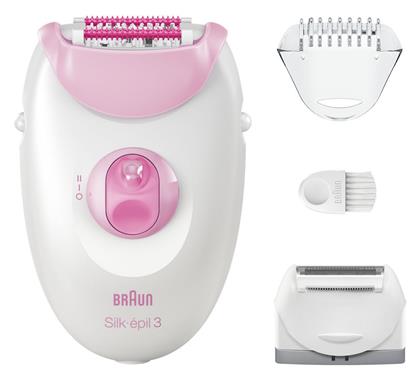 Braun Silk Epil 3 Αποτριχωτική Μηχανή Epilator για Σώμα & Μπικίνι SE3031 από το e-shop