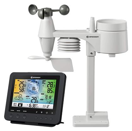 Bresser Wifi Color Weather Center With 5in1 Profi Sensor 7002580 Ασύρματος Μετεωρολογικός Σταθμός Ψηφιακός Επίτοιχος / Επιτραπέζιος Μαύρος