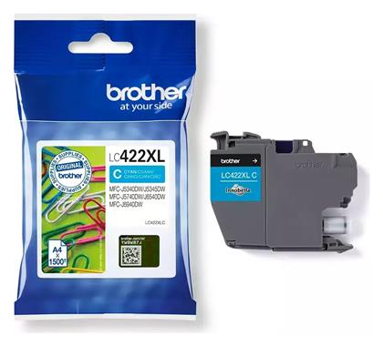 Brother LC422XL Μελάνι Εκτυπωτή InkJet Κυανό (LC-422XLC)