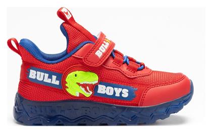 Bull Boys Παιδικά Sneakers Ανατομικά Κόκκινα