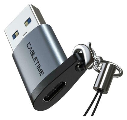 Cabletime C28 Μετατροπέας USB-A male σε USB-C female Γκρι από το Public