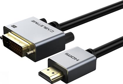 Cabletime Cable DVI-I male - HDMI male 1m Μαύρο