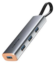 Cabletime CT-HUBP4 USB 3.0 Hub 4 Θυρών με σύνδεση USB-C Γκρι από το Public