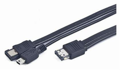 Cablexpert eSATA - eSATA Cable 1m Μαύρο (CC-ESATAP-ESATA-USB5P-1M)