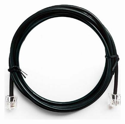 Cablexpert Στρογγυλό Τηλεφωνικό Καλώδιο RJ11 6P4C 2m Μαύρο (ST-072-01-001612)