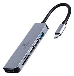 Cablexpert USB-C Docking Station με HDMI 4K (A-CM-COMBO6-02)