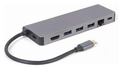 Cablexpert USB-C Docking Station με HDMI 4K PD Ethernet (A-CM-COMBO5-05)