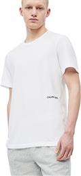Calvin Klein Ανδρικές Φανέλες Κοντομάνικες σε Λευκό Χρώμα 2Pack από το Favela