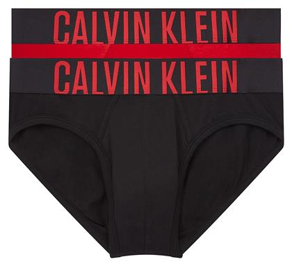 Calvin Klein Ανδρικά Σλιπ Black / Rustic Red Μονόχρωμα 2Pack