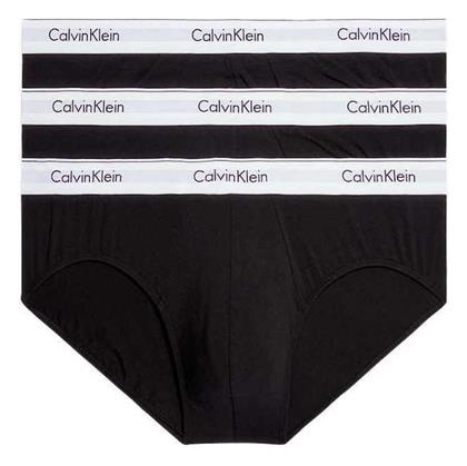 Calvin Klein Ανδρικά Σλιπ Black/White Μονόχρωμα 3Pack από το Tres Chic