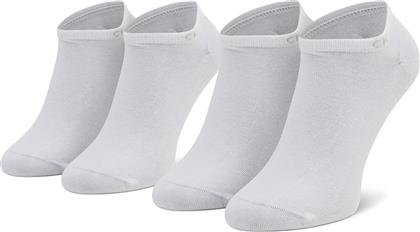 Calvin Klein Ανδρικές Μονόχρωμες Κάλτσες Λευκές 2Pack