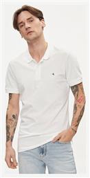 Calvin Klein Badge Ανδρική Μπλούζα Κοντομάνικη Polo Λευκή από το Modivo