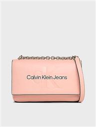Calvin Klein Convertible Γυναικεία Τσάντα Ώμου Ροζ