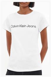 Calvin Klein Core Instit Logo Γυναικείο T-shirt Λευκό από το Modivo