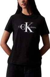Calvin Klein Core Monogram Γυναικείο T-shirt Γκρι από το Modivo