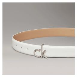 Calvin Klein Δερμάτινη Γυναικεία Ζώνη Λευκή