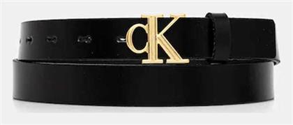 Calvin Klein Δερμάτινη Γυναικεία Ζώνη Μαύρη