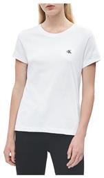 Calvin Klein Embroidered Logo Γυναικείο T-shirt Λευκό