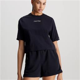 Calvin Klein Γυναικείο Αθλητικό Crop T-shirt Μαύρο