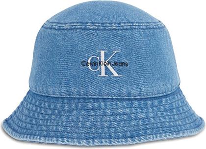 Calvin Klein Υφασμάτινo Ανδρικό Καπέλο Στυλ Bucket Μπλε