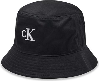 Calvin Klein Υφασμάτινo Ανδρικό Καπέλο Στυλ Bucket Μαύρο από το Epapoutsia