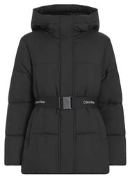 Calvin Klein Κοντό Γυναικείο Puffer Μπουφάν για Χειμώνα Μαύρο από το Favela