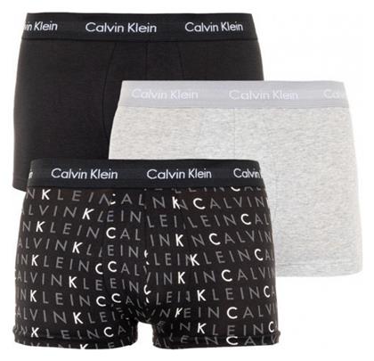 Calvin Klein Low Rise Trunk Ανδρικά Μποξεράκια 3Pack Μαύρο από το Zaboo