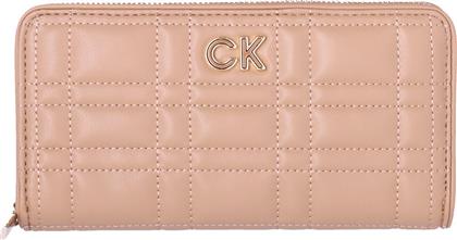 Calvin Klein Μεγάλο Γυναικείο Πορτοφόλι Μπεζ από το Brandbags