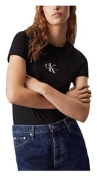 Calvin Klein Monologo Γυναικείο T-shirt Γκρι από το ProjectShops