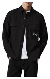 Calvin Klein Overshirt Τζιν Πουκάμισο Μαύρο