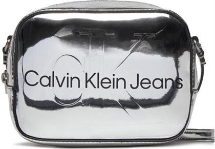 Calvin Klein Sculpted Camera Γυναικεία Τσάντα Χιαστί Ασημί από το Modivo