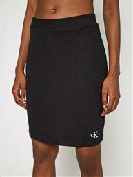 Calvin Klein Slub Mini Φούστα σε Μαύρο χρώμα από το Modivo