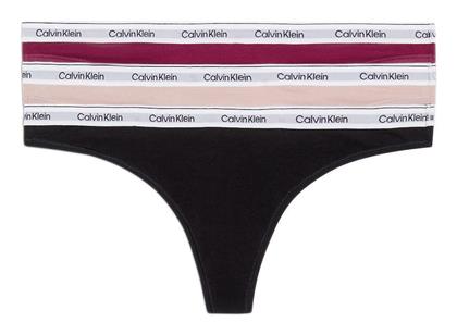 Calvin Klein Βαμβακερά Γυναικεία String 3Pack