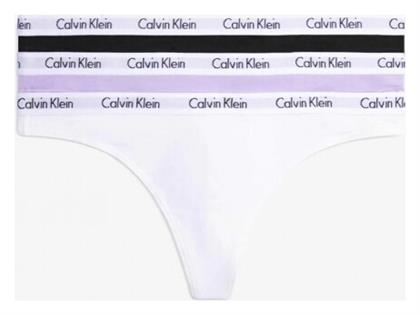 Calvin Klein Βαμβακερά Γυναικεία String 3Pack Λευκά από το Tres Chic