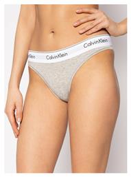 Calvin Klein Βαμβακερό Γυναικείο Slip Γκρι από το Modivo